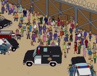 ¿Habían predicho “Los Simpson” el muro de Trump?