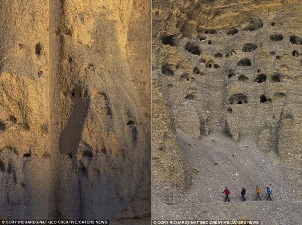 las enigmáticas cuevas de Mustang en Nepal