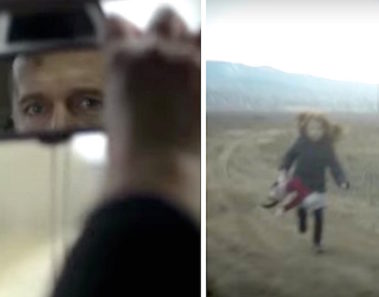 Un padre deja a su hija en la carretera y cuando mira por la retrovisor ve algo terrible