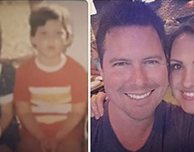 Esta pareja revisaba sus fotos escolares, cuando se percató de algo impactante