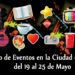 Calendario de eventos en la Ciudad de México del 19 al 25 de Mayo de 2017