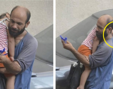 Este hombre vendía bolígrafos para mantener a su hija, hasta que alguien le tomó una foto y todo cambió