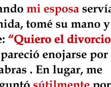 Le pidió el divorcio y queda aterrado con la respuesta de su esposa. La última línea te romperá el corazón.