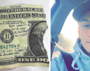 Encontró la mitad de un billete con un mensaje, 10 años después se revela el misterio