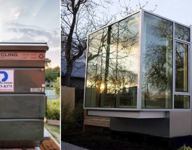 Vivió en un contenedor dos años, hasta que se atrevió a construir una mini casa ecológica
