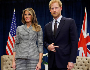 ¿Illuminati real?: Enrique de Gales hace una señal 'endiablada' en su encuentro con Melania Trump