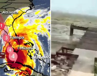 Impactante vídeo una playa de las Bahamas sin agua por el paso del huracán Irma