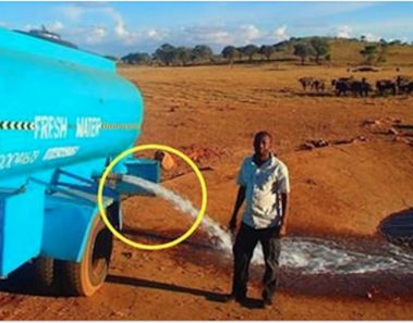 Hombre conduce durante horas con 11 millones de litros de agua – pero ahora mira cuando deja salir el agua