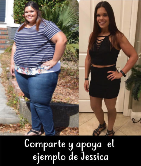 Jessica se deshizo de 2 hábitos y perdió 80 kilos 