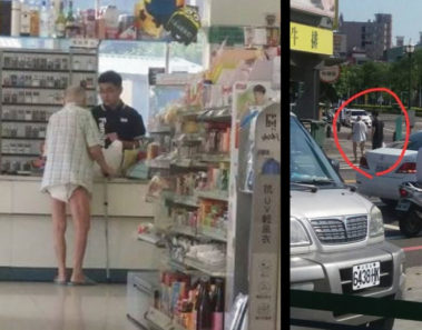 Anciano en pañales apareció en una tienda – El cajero primero lo detuvo y después lo siguió