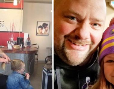 Padre soltero no logra peinar a su hija – entonces va a clases de peluquería y hace cosas increíbles