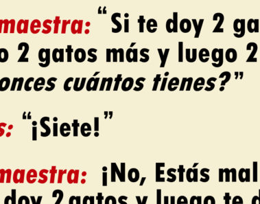 Maestra se desespera con la respuesta ¨tonta¨ de su alumno, pero la última frase le calla la boca