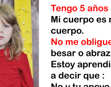No obligues o dejes que tu hija besé a todo el mundo. Cuando vi esta campaña deje de hacerlo