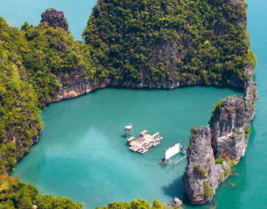 Esta isla en Tailandia cuenta con su propio cine flotante