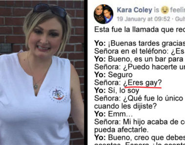 Su hijo le confiesa que es gay y ella llamó a un bar gay para saber cómo reaccionar