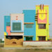 Las coloridas casas del diseñador Ettore Sottsass en Tamil Nadu, India