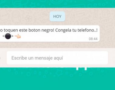 ¿Qué es ese botón negro de WhatsApp que está asustando a todo el mundo?