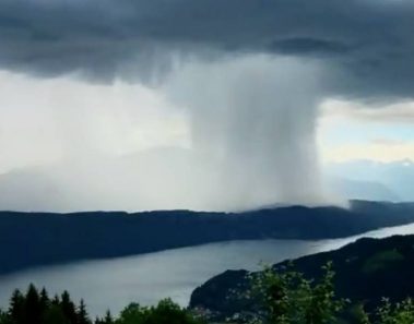 La impresionante lluvia que se volvió viral en Internet